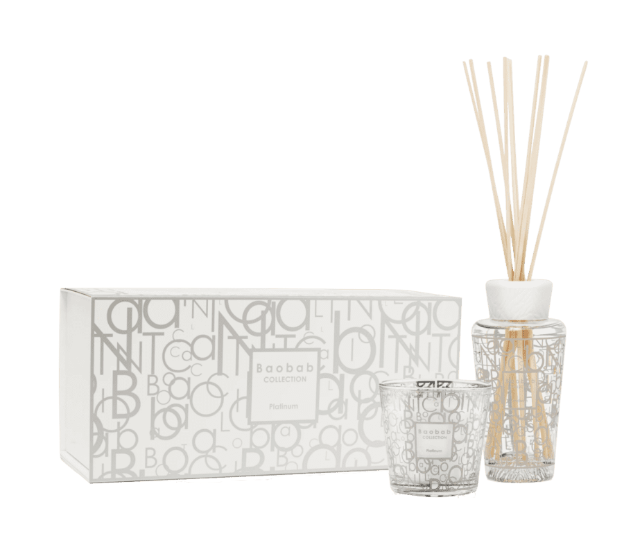 COFFRET BAOBAB - DIFFUSEUR & BOUGIE - PLATINUM